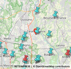 Mappa Via John Fitzgerald Kennedy, 20841 Carate Brianza MB, Italia (5.9825)