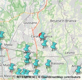 Mappa Via John Fitzgerald Kennedy, 20841 Carate Brianza MB, Italia (6.10353)