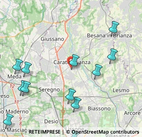 Mappa Via John Fitzgerald Kennedy, 20841 Carate Brianza MB, Italia (5.58385)