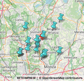 Mappa Via John Fitzgerald Kennedy, 20841 Carate Brianza MB, Italia (6.70688)