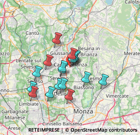 Mappa Via John Fitzgerald Kennedy, 20841 Carate Brianza MB, Italia (5.52294)