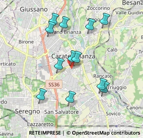 Mappa Via John Fitzgerald Kennedy, 20841 Carate Brianza MB, Italia (1.78917)