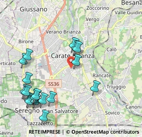 Mappa Via John Fitzgerald Kennedy, 20841 Carate Brianza MB, Italia (2.403)