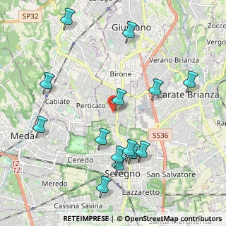 Mappa Via San Vincenzo, 20833 Giussano MB, Italia (2.28214)