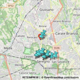 Mappa Via San Vincenzo, 20833 Giussano MB, Italia (1.81429)