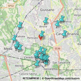 Mappa Via San Vincenzo, 20833 Giussano MB, Italia (2.2635)