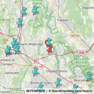 Mappa Via Venegoni Mauro, 21054 Fagnano Olona VA, Italia (6.6175)