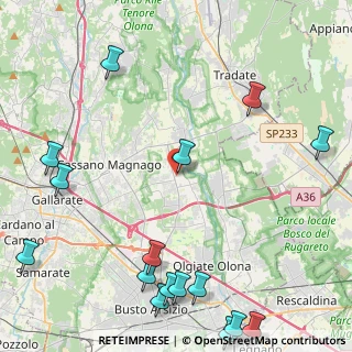 Mappa Via Venegoni Mauro, 21054 Fagnano Olona VA, Italia (6.37188)