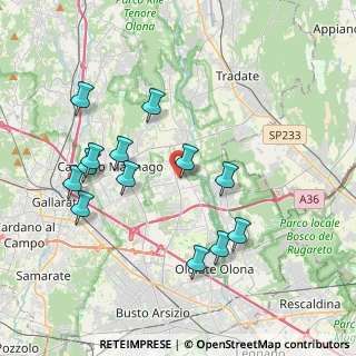 Mappa Via Venegoni Mauro, 21054 Fagnano Olona VA, Italia (3.89538)