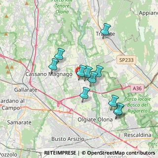 Mappa Via Venegoni Mauro, 21054 Fagnano Olona VA, Italia (3.12727)