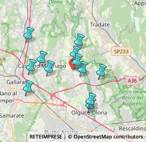 Mappa Via Venegoni Mauro, 21054 Fagnano Olona VA, Italia (3.25333)