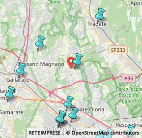 Mappa Via Venegoni Mauro, 21054 Fagnano Olona VA, Italia (6.73125)