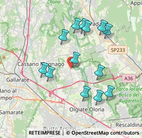 Mappa Via Venegoni Mauro, 21054 Fagnano Olona VA, Italia (3.65)