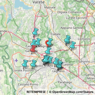Mappa Via Venegoni Mauro, 21054 Fagnano Olona VA, Italia (6.7845)