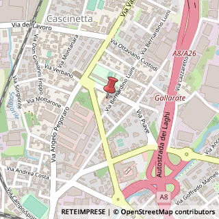 Mappa Via Nazario Sauro, 2, 21013 Gallarate, Varese (Lombardia)