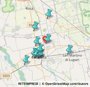Mappa Via Don Bruno Marcon, 35013 Cittadella PD, Italia (2.95385)