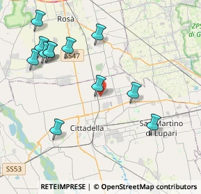 Mappa Via Don Bruno Marcon, 35013 Cittadella PD, Italia (4.495)