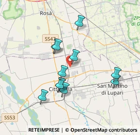 Mappa Via Don Bruno Marcon, 35013 Cittadella PD, Italia (3.29182)