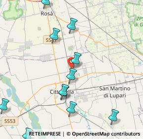 Mappa Via Don Bruno Marcon, 35013 Cittadella PD, Italia (4.92727)