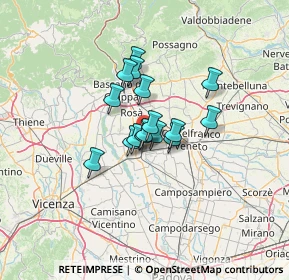Mappa Via Don Bruno Marcon, 35013 Cittadella PD, Italia (7.88375)