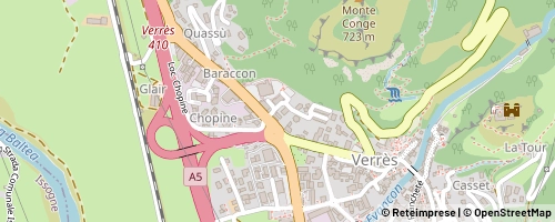 Mappa Verrès