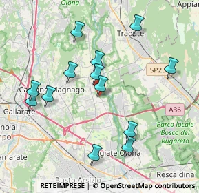 Mappa Piazza XX Settembre, 21054 Fagnano Olona VA, Italia (3.95077)