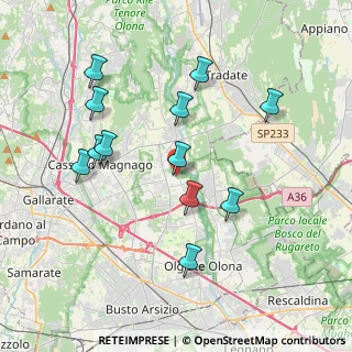 Mappa Piazza XX Settembre, 21054 Fagnano Olona VA, Italia (3.79083)