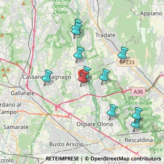 Mappa Piazza XX Settembre, 21054 Fagnano Olona VA, Italia (3.81273)
