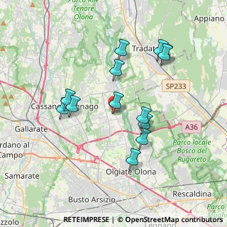 Mappa Piazza XX Settembre, 21054 Fagnano Olona VA, Italia (3.50846)