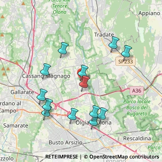 Mappa Piazza XX Settembre, 21054 Fagnano Olona VA, Italia (4.07692)