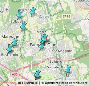 Mappa Piazza XX Settembre, 21054 Fagnano Olona VA, Italia (2.44538)