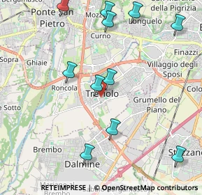 Mappa Piazza Monsignore Premarini, 24048 Treviolo BG, Italia (2.34818)
