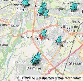 Mappa Piazza Monsignore Premarini, 24048 Treviolo BG, Italia (2.5915)