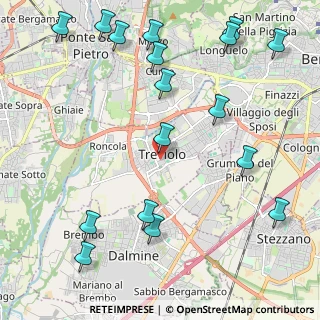 Mappa Via Lega Lombarda, 24048 Treviolo BG, Italia (2.76529)