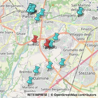 Mappa Via Lega Lombarda, 24048 Treviolo BG, Italia (2.509)