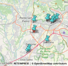 Mappa Piazza Monsignore Premarini, 24048 Treviolo BG, Italia (3.87818)