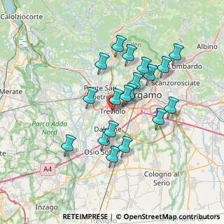 Mappa Piazza Monsignore Premarini, 24048 Treviolo BG, Italia (6.32526)