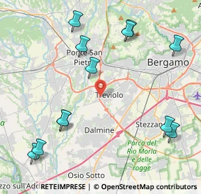 Mappa Via 25 Aprile, 24048 Treviolo BG, Italia (5.08)