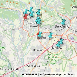 Mappa Via 25 Aprile, 24048 Treviolo BG, Italia (4.20538)