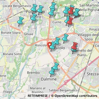 Mappa Via 25 Aprile, 24048 Treviolo BG, Italia (2.537)