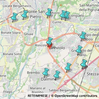 Mappa Via 25 Aprile, 24048 Treviolo BG, Italia (2.72385)