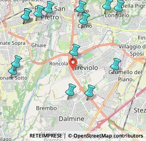 Mappa Via 25 Aprile, 24048 Treviolo BG, Italia (2.72643)