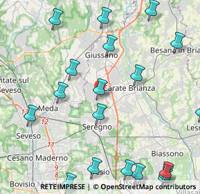 Mappa Via Tagliamento, 20833 Giussano MB, Italia (5.793)