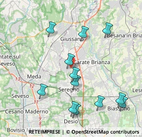 Mappa Via Tagliamento, 20833 Giussano MB, Italia (4.28833)