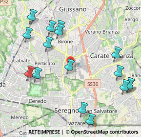 Mappa Via Tagliamento, 20833 Giussano MB, Italia (2.48125)