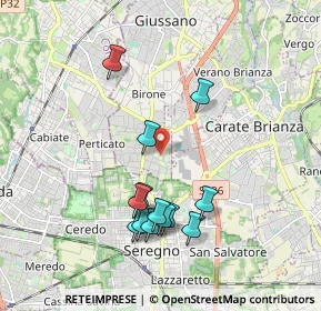 Mappa Via Tagliamento, 20833 Giussano MB, Italia (1.82231)
