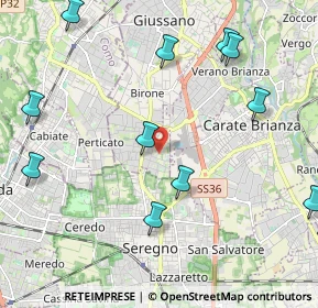 Mappa Via Tagliamento, 20833 Giussano MB, Italia (2.69333)