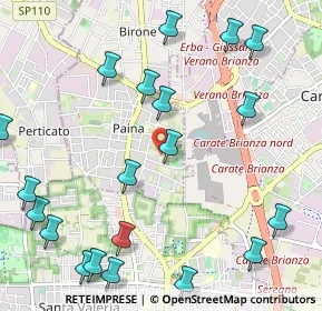 Mappa Via Tagliamento, 20833 Giussano MB, Italia (1.374)