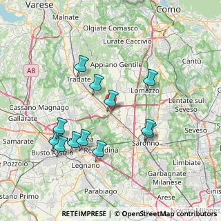 Mappa Via Gobetti, 22076 Mozzate CO, Italia (7.4225)
