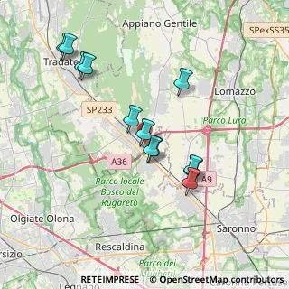 Mappa Via Gobetti, 22076 Mozzate CO, Italia (3.55)